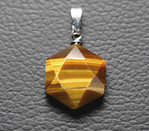 タイガーアイの六芒星ペンダントの画像